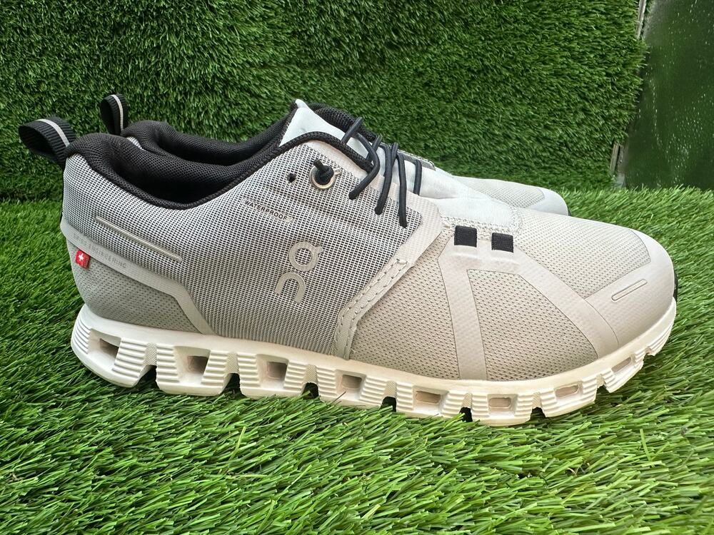 On Running Cloud 5 Waterproof 59.98837 Athletic Sneaker Women's 8 Gray Mesh Gym